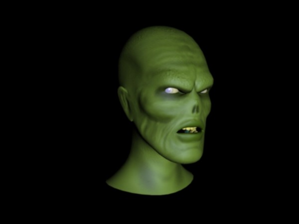 zombie head human 3d model - Zombie Head.zip by Andrew Alonso